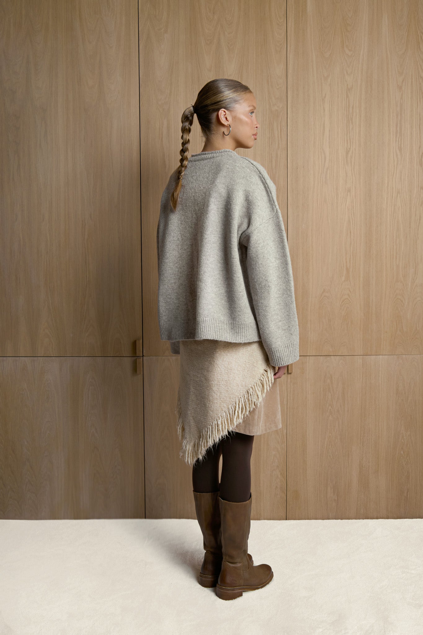 Jones Cardigan in Hazel Beige